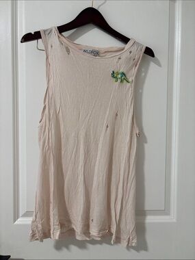 Wildfox Blush Pink Dino tank